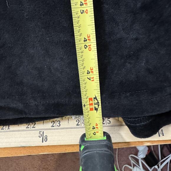 Vintage 90s Ellen Ashley Velvet Dress XL Dark Romantic Goth Vamp Witchy Morticia - Picture 3 of 9